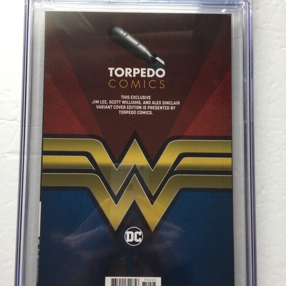 2020 DC Comics Wonder Woman Jim Lee Torpedo Comics Variant CGC 9.8 - Picture 9 of 12
